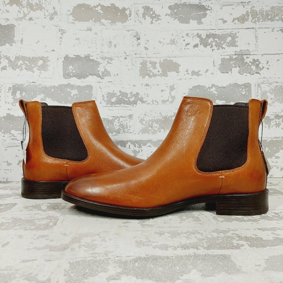 New Cole Haan Men's Hawthorne Brown Leather  Chelsea Boots T248 - Picture 3 of 10